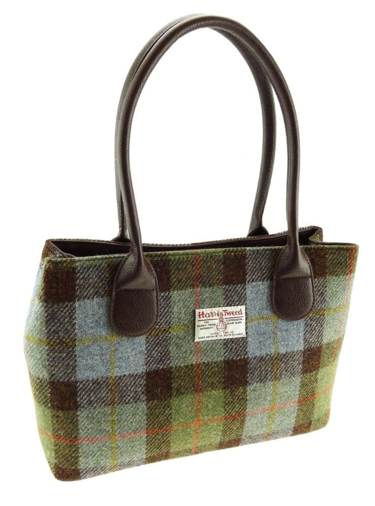Ladies Authentic Harris Tweed Classic Handbag MacLeod Tartan