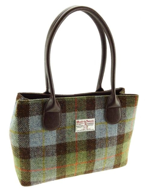 Ladies Authentic Harris Tweed Classic Handbag MacLeod Tartan