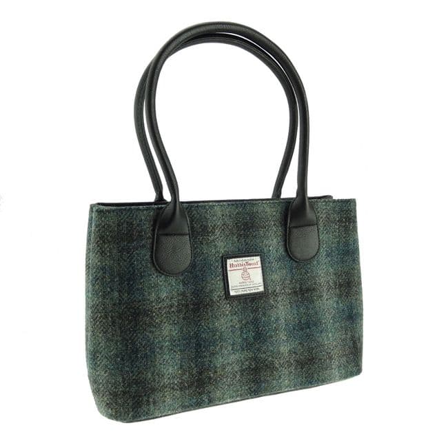 Ladies Authentic Harris Tweed Classic Handbag Moss Green