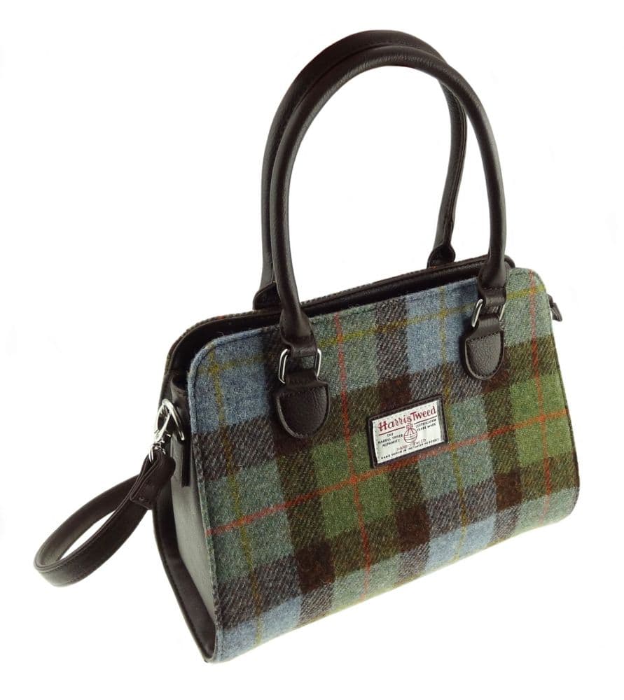 Ladies Authentic Harris Tweed Midi Tote Findhorn Bag MacLeod Tartan