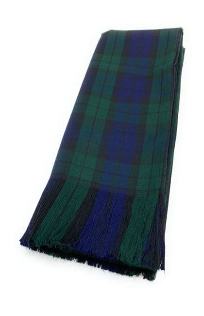 Ladies Black Watch Tartan Handmade Polyviscose Sash