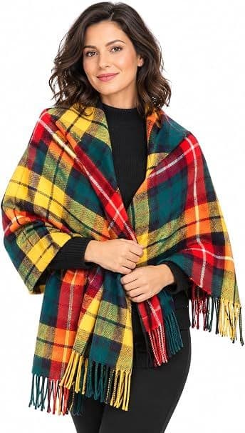 Ladies Buchanan Modern Tartan Lambswool Stole