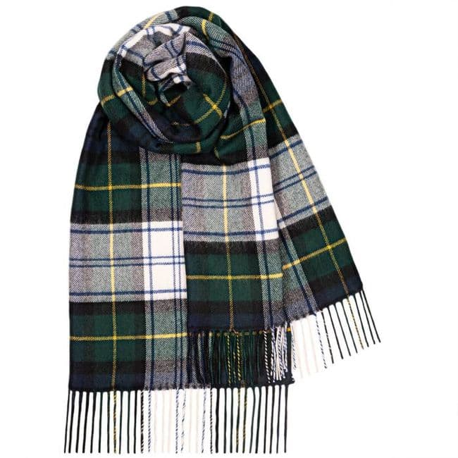 Ladies Gordon Dress Tartan Lambswool Stole - Made in Scotland