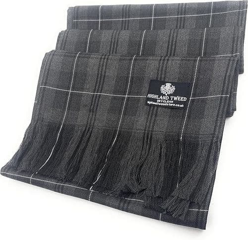 Ladies Grey Granite Tartan Sash