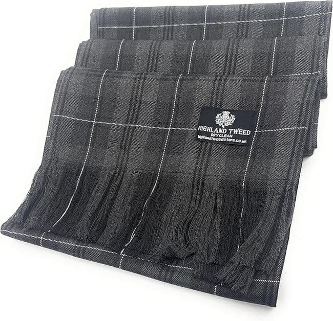 Ladies Grey Granite Tartan Sash