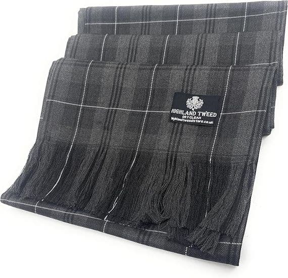 Ladies Grey Granite Tartan Sash