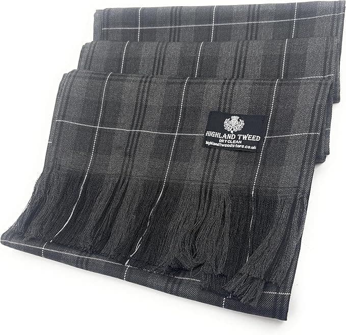 Ladies Grey Granite Tartan Sash