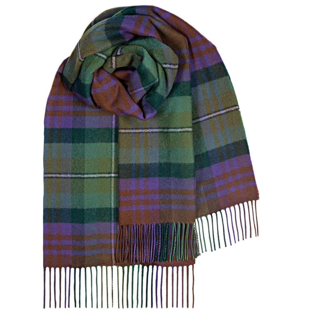 Ladies Isle of Skye Tartan Pure Lambswool Stole - Made in Scotland