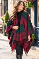 Ladies Lindsay Tartan Lambswool Cape - Made in Scotland