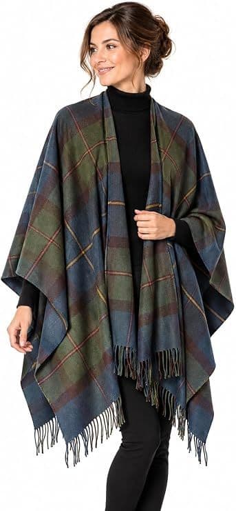 Ladies MacLeod of Harris Antique Tartan Cape - Made in Scotland