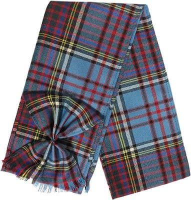 Ladies Pure Wool Anderson Modern Tartan Mini Sash With Rosette Made in Scotland