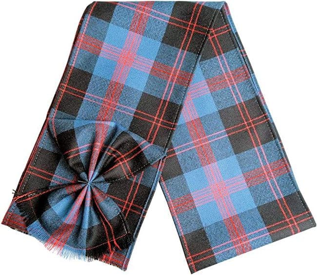 Ladies Pure Wool Angus Tartan Mini Sash With Rosette Made in Scotland