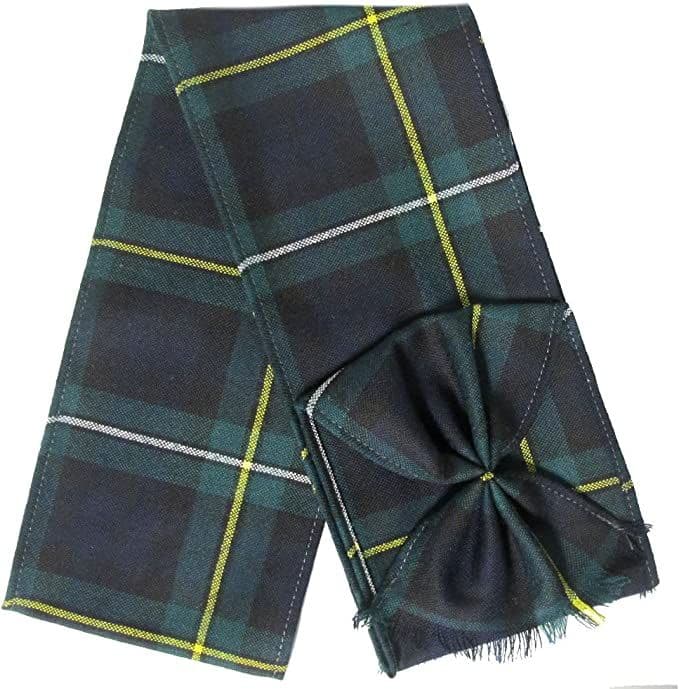 Ladies Pure Wool Campbell of Argyll Tartan Mini Sash With Rosette Made in Scotland