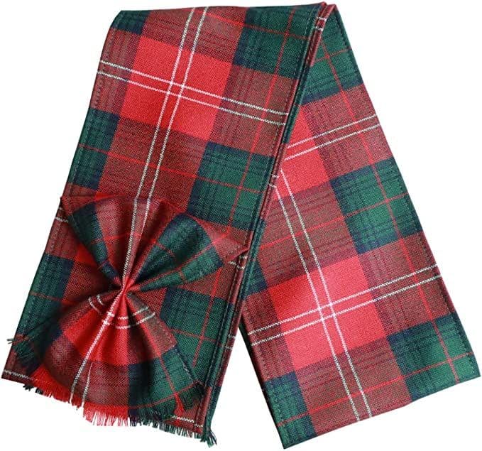 Ladies Pure Wool Chisholm Modern Tartan Mini Sash With Rosette Made in Scotland