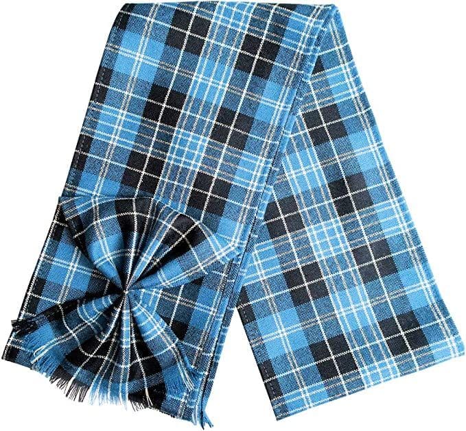 Ladies Pure Wool Clark Ancient Tartan Mini Sash With Rosette Made in Scotland