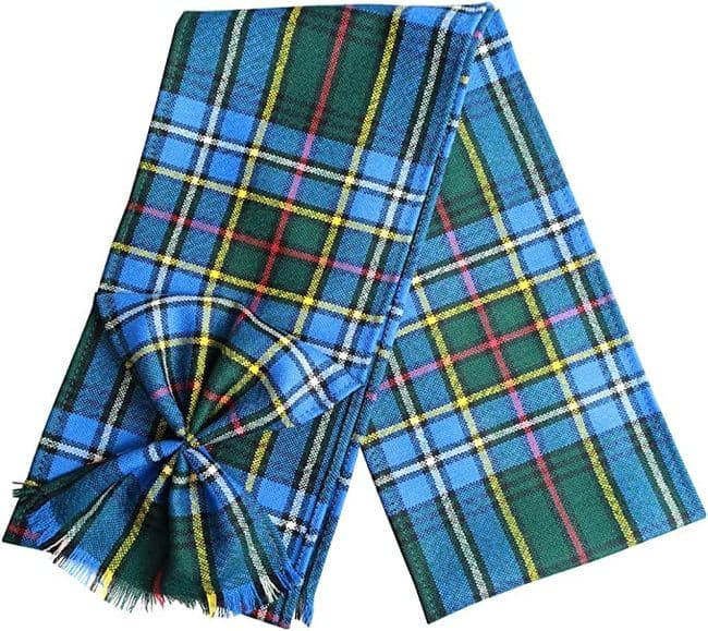 Ladies Pure Wool Cockburn Tartan Mini Sash With Rosette Made in Scotland