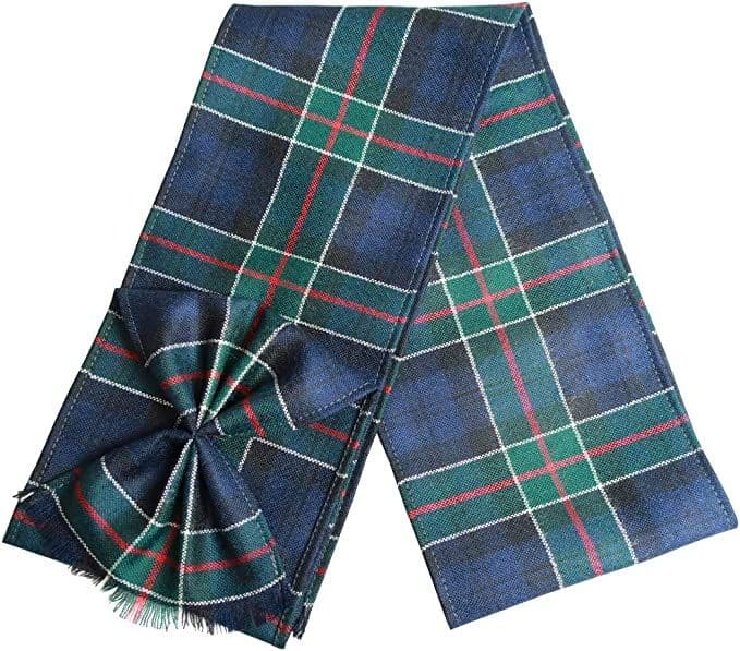 Ladies Pure Wool Colquhoun Tartan Mini Sash With Rosette Made in Scotland