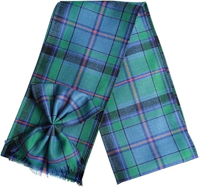 Ladies Pure Wool Cooper Ancient Tartan Mini Sash With Rosette Made in Scotland
