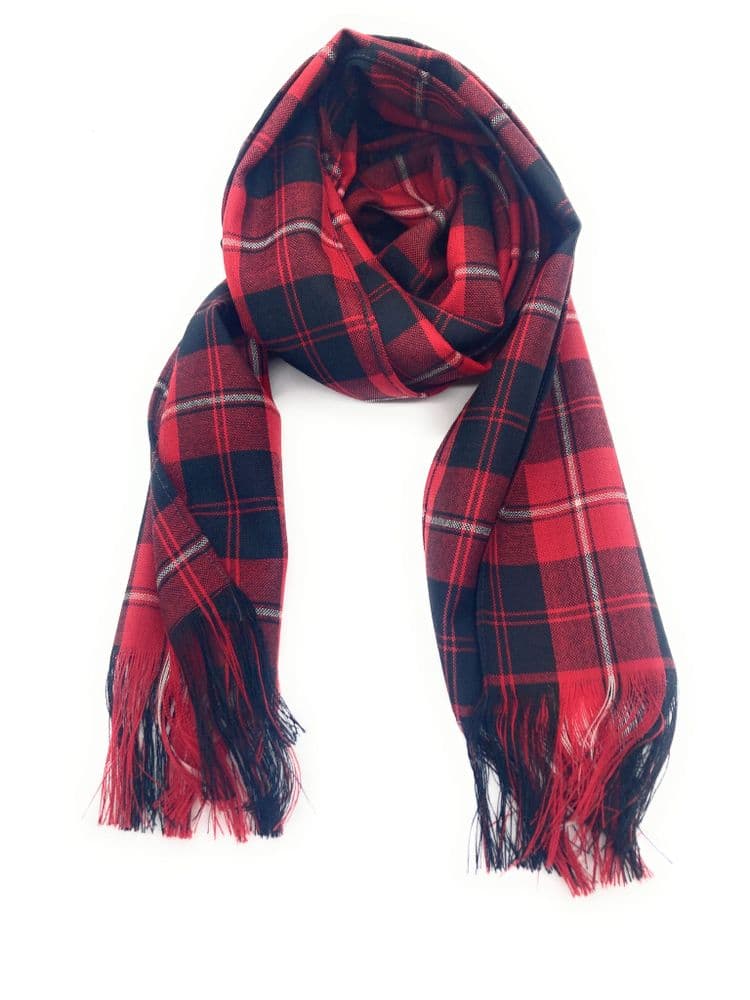 Ladies Pure Wool  Cunningham Modern Stole/Shawl/Long Scarf - Made In Scotland