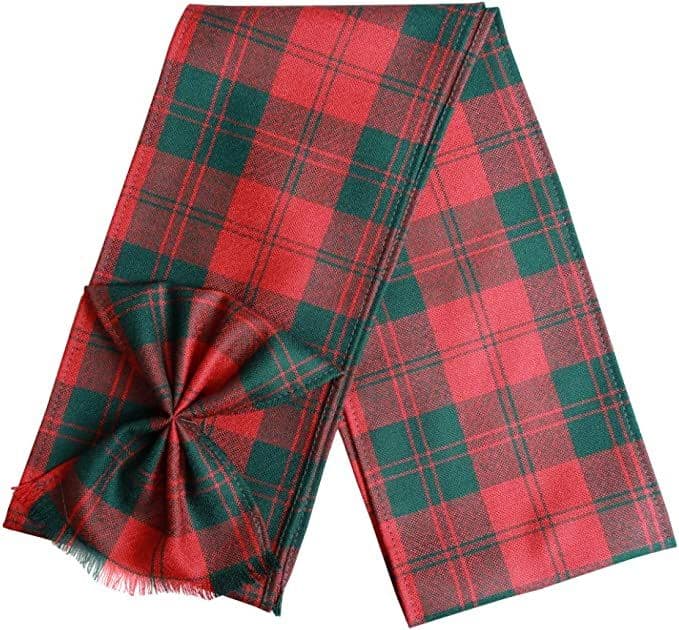 Ladies Pure Wool Erskine Tartan Mini Sash With Rosette Made in Scotland