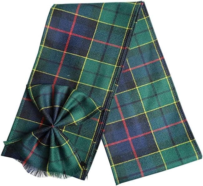 Ladies Pure Wool Foresyth Tartan Mini Sash With Rosette Made in Scotland