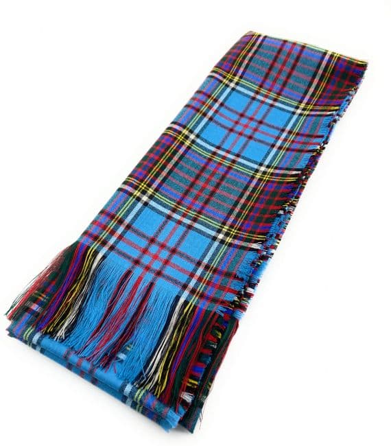 Ladies Pure Wool Full Size Anderson Modern Tartan Sash - Made in Scotland