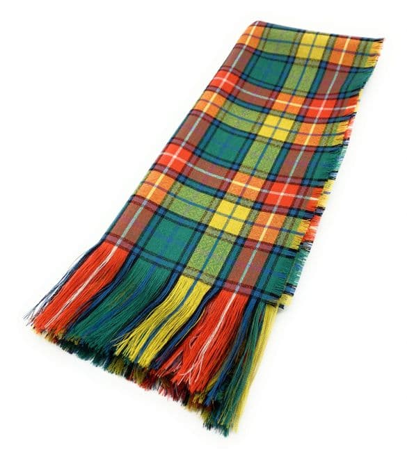 Ladies Pure Wool Full Size Buchanan Antique Tartan Sash - Made in Scotland