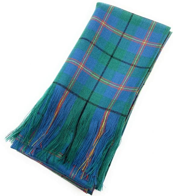 Ladies Pure Wool Full Size Carmichael Ancient Tartan Sash - Made in Scotland