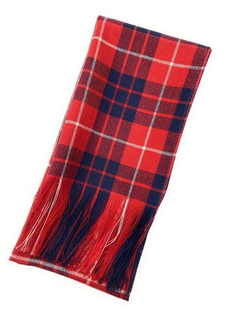 Ladies Pure Wool Full Size Hamilton Red Tartan Sash