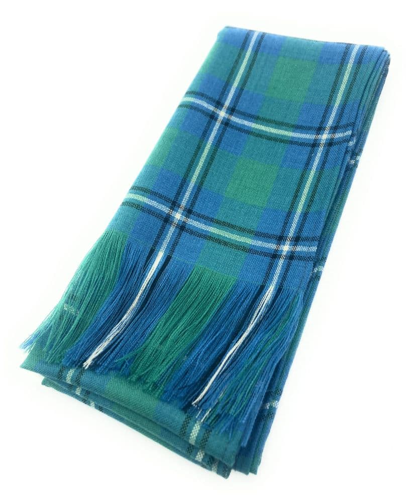 Ladies Pure Wool Full Size Irvine Ancient Tartan Sash - Made in Scotland