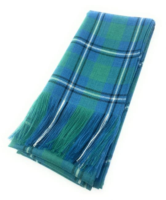 Ladies Pure Wool Full Size Irvine Ancient Tartan Sash - Made in Scotland
