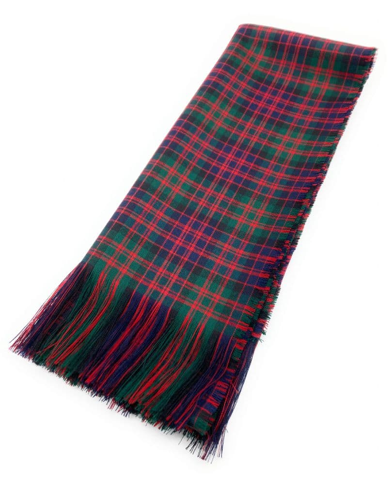 Ladies Pure Wool Full Size MacDonald Modern Tartan Sash - Made in Scotland