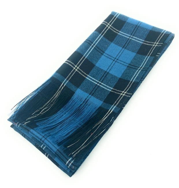 Ladies Pure Wool Full Size Ramsay Blue Ancient Tartan Sash - Made in Scotland