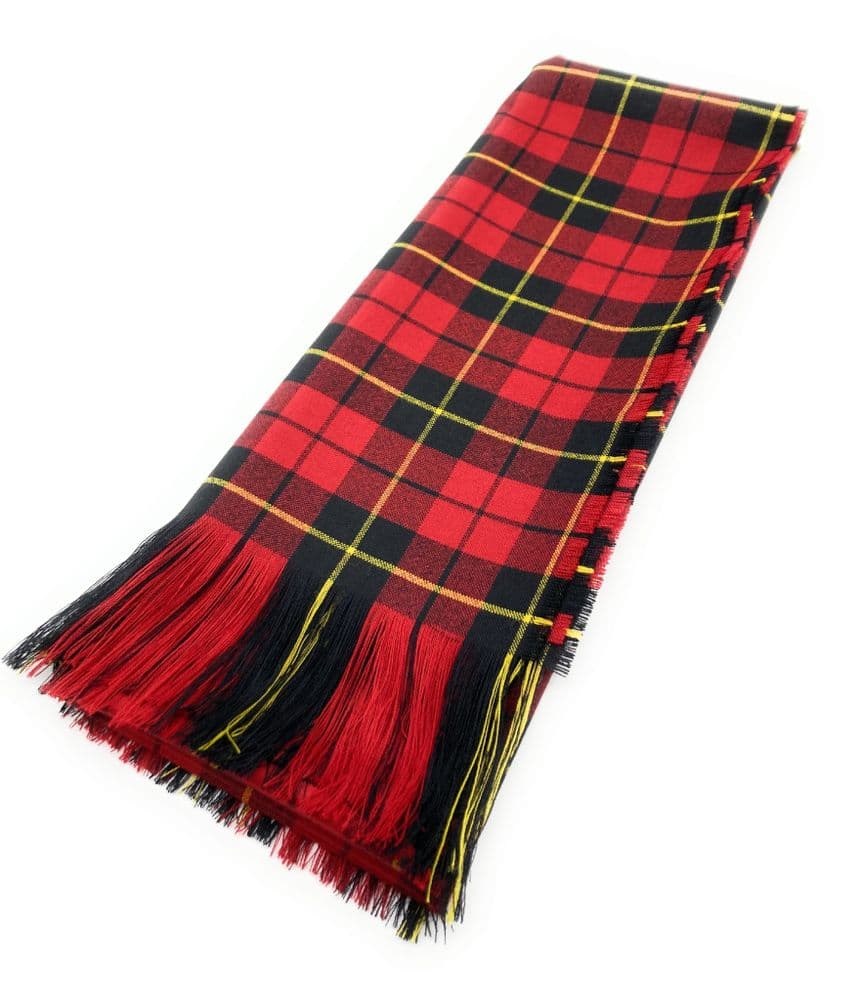 Ladies Pure Wool Full Size Wallace Tartan Sash - Made in Scotland
