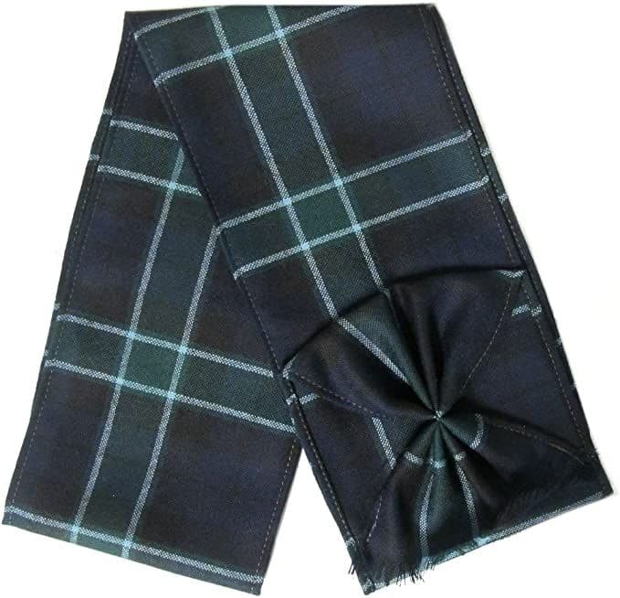 Ladies Pure Wool Graham of Menteith Tartan Mini Sash With Rosette Made in Scotland