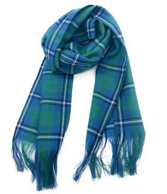 Ladies Pure Wool Irvine Ancient Stole/Shawl/Long Scarf - Made In Scotland