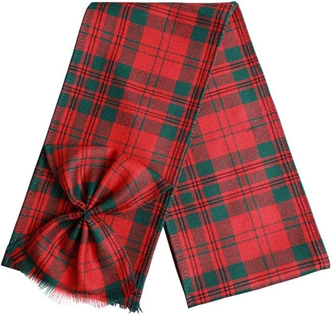 Ladies Pure Wool Livingstone Tartan Mini Sash With Rosette Made in Scotland