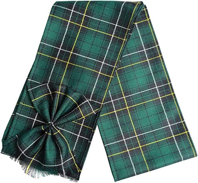 Ladies Pure Wool Macalpine Tartan Mini Sash With Rosette Made in Scotland