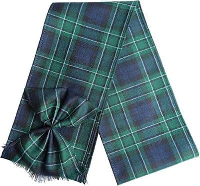Ladies  Pure Wool Maccallum Tartan Mini Sash With Rosette  Made in Scotland
