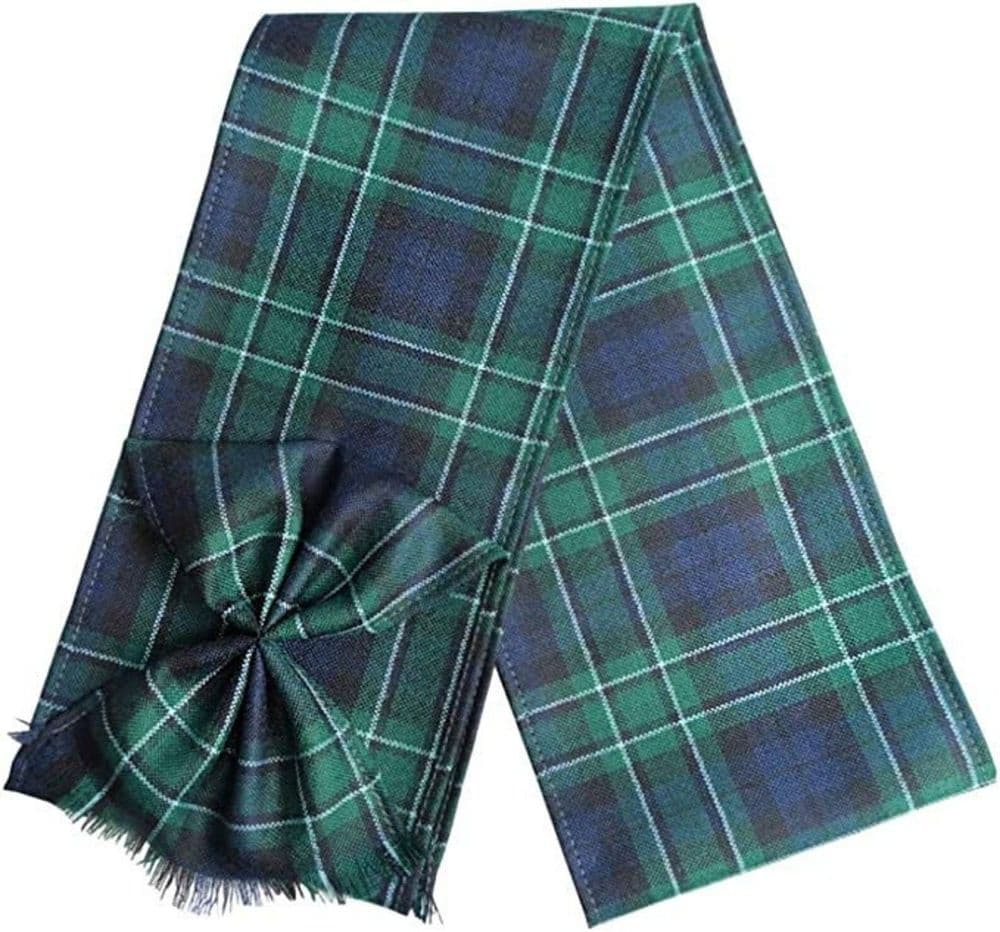 Ladies Pure Wool Maccallum Tartan Mini Sash With Rosette Made in Scotland