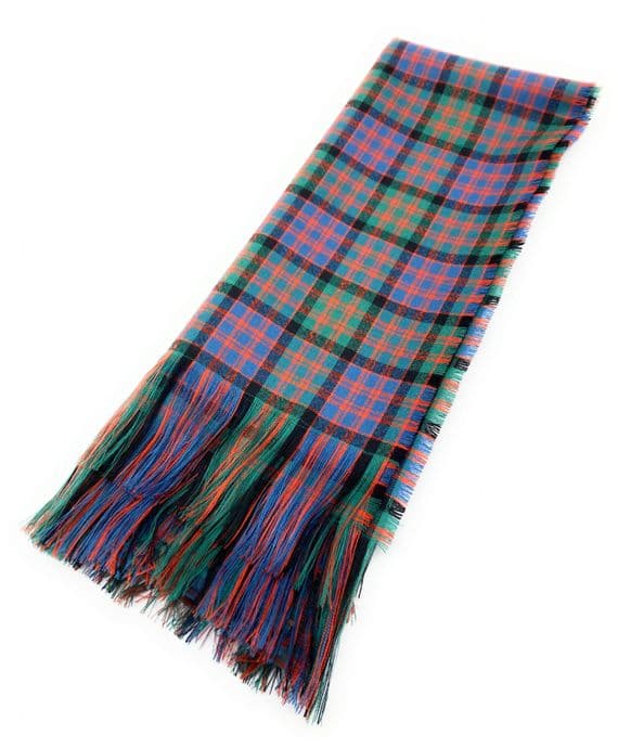 Ladies Pure Wool MacDonald Ancient Stole/Shawl/Long Scarf - Made In Scotland