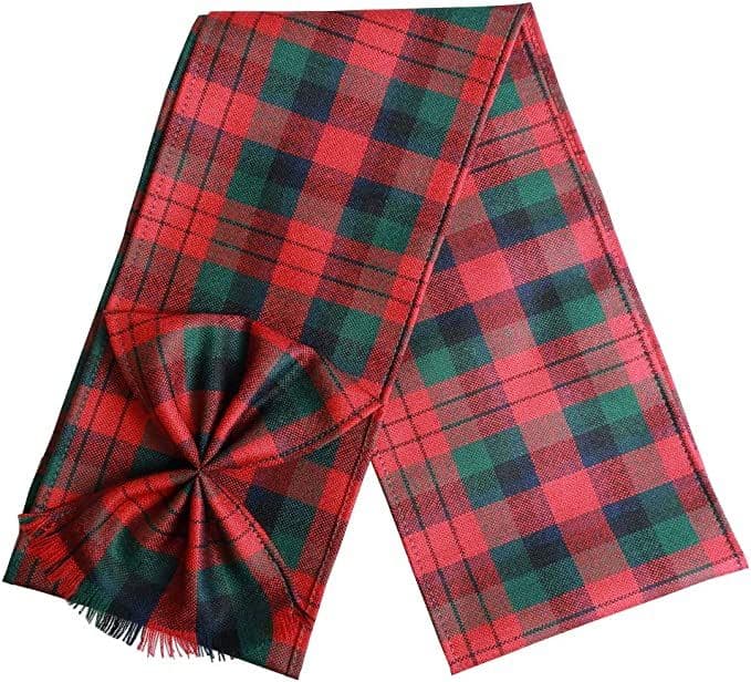 Ladies Pure Wool MacDuff Tartan Mini Sash With Rosette Made in Scotland