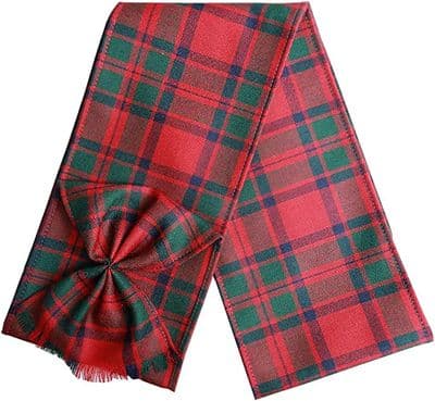 Ladies Pure Wool MacIntosh Tartan Mini Sash With Rosette Made in Scotland