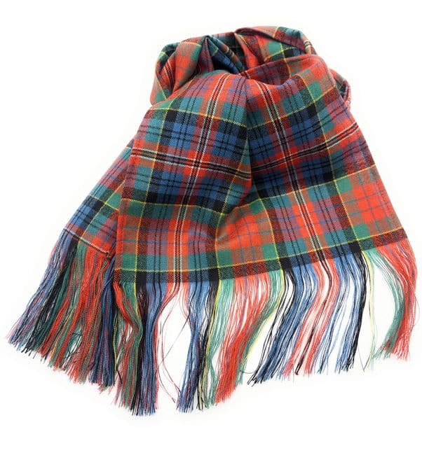 Ladies Pure Wool MacPherson Ancient Tartan Stole - Made in Scotland