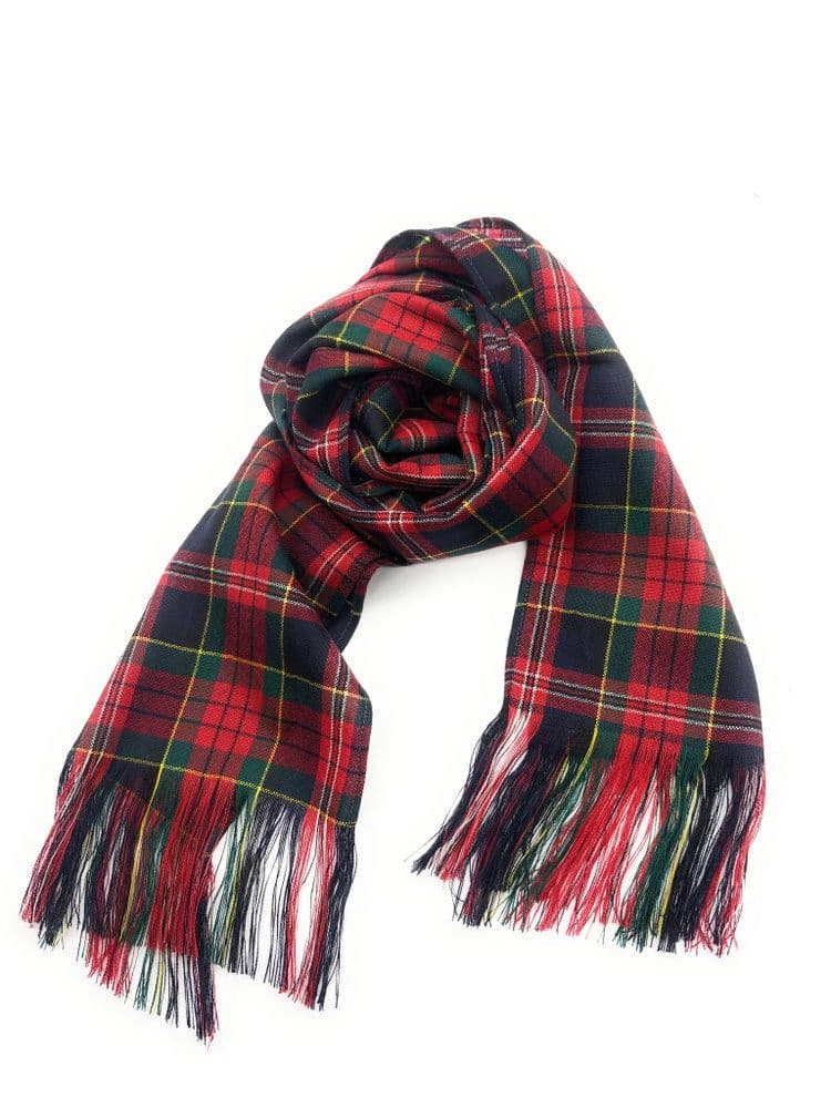 Ladies Pure Wool MacPherson Modern Tartan Stole - Made in Scotland