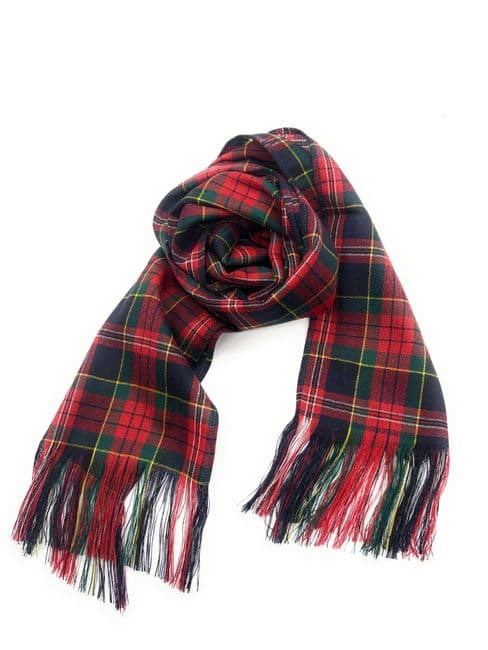 Ladies Pure Wool MacPherson Modern Tartan Stole - Made in Scotland