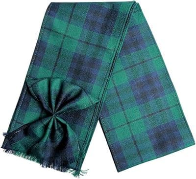 Ladies Pure Wool Marshall Tartan Mini Sash With Rosette Made in Scotland