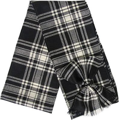 Ladies Pure Wool Menzies Tartan Mini Sash With Rosette Made in Scotland