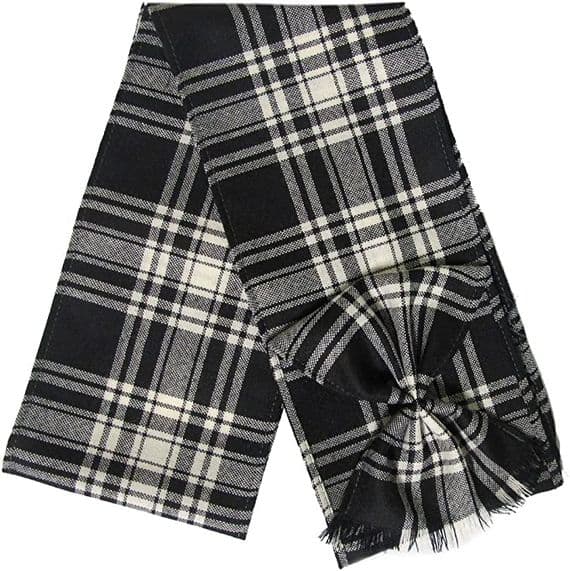 Ladies Pure Wool Menzies Tartan Mini Sash With Rosette Made in Scotland