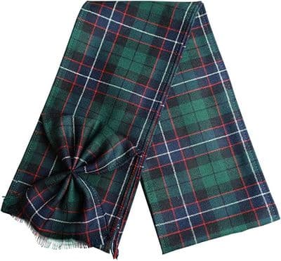 Ladies Pure Wool Mitchell Modern Tartan Mini Sash With Rosette Made in Scotland